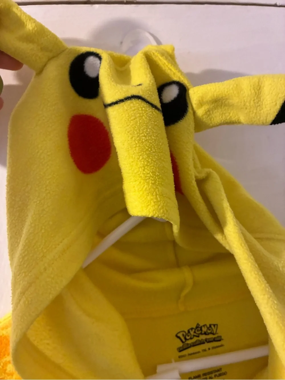 Pokemon Pikachu Kids Hooded Blanket Sleeper Pajamas Size XL 14/16